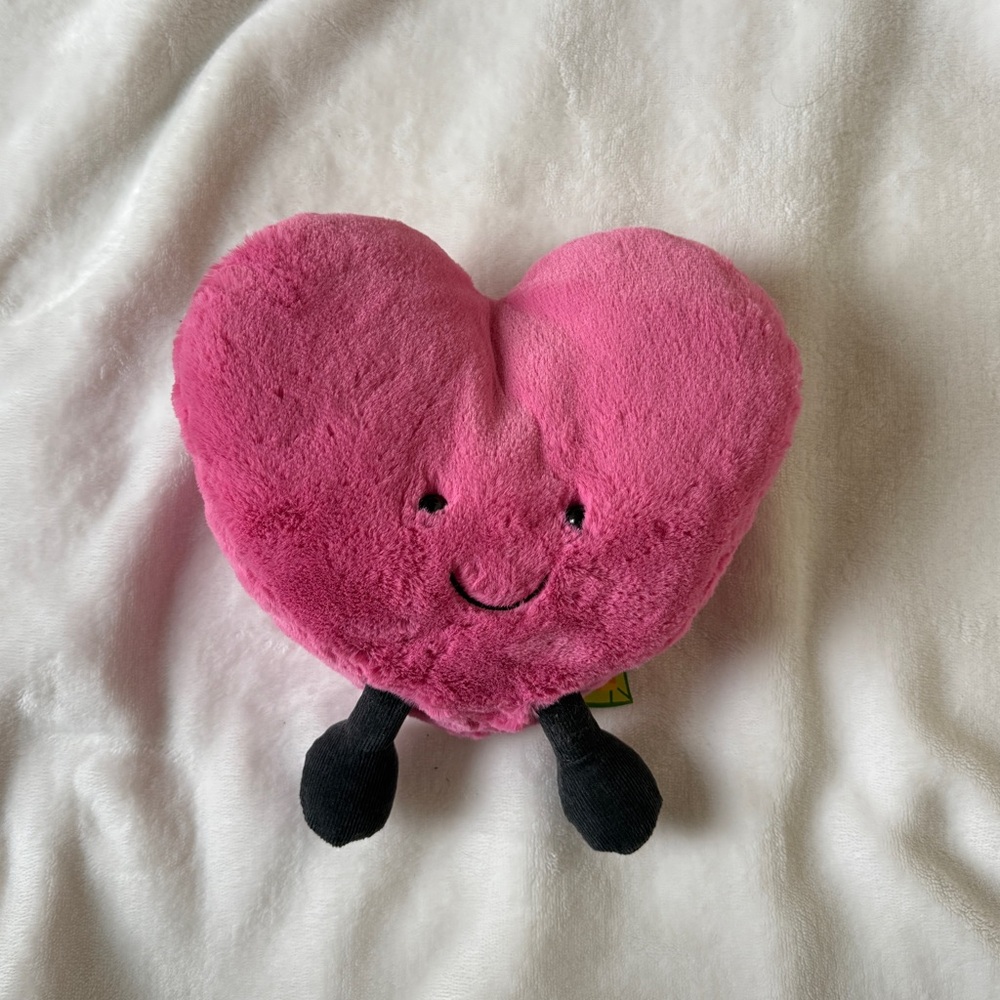 Jellycat Amusables Pink Heart Plush